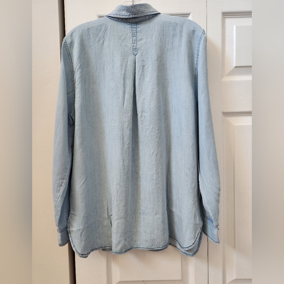 Hesters & Orchard, NWT, Medium, Light Blue, Rhine Stone Collar - Picture 3 of 11